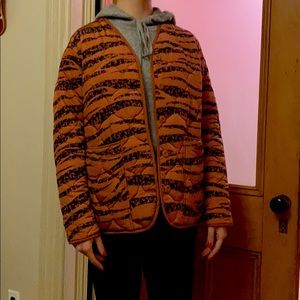 Anine Bing zebra light puffer jacket